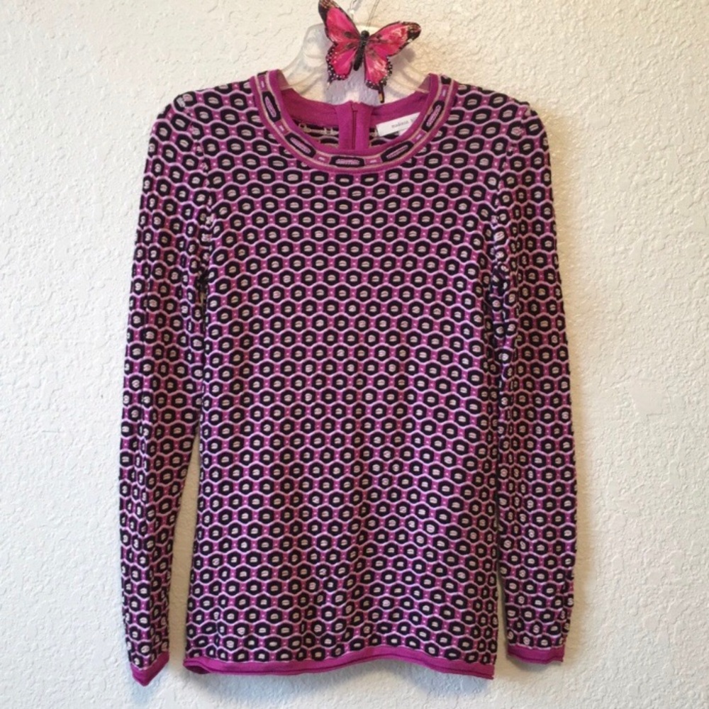 Madison Hill • vintage pink geometric sweater